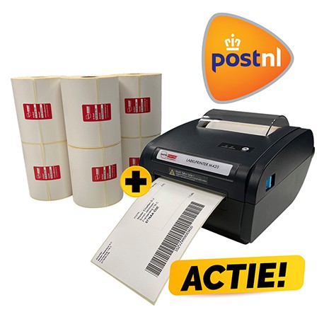 COMBI ACTIE Labelprinter + 6 rollen POSTNL 100x150 mm verzendetiketten