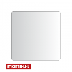 Sluitsticker - Sluitzegel - Transparant - Glashelder etiketten - 40 x 40 mm - 1.000 per rol